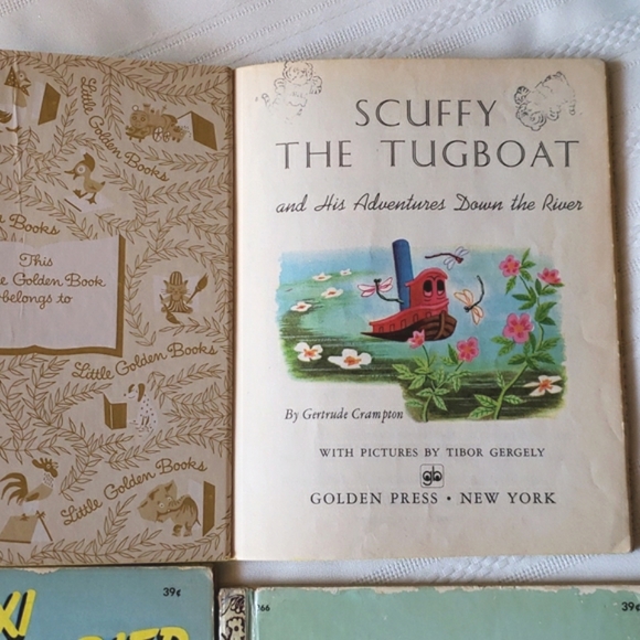 Vintage Little Golden Books Scuffy Jack & The Beanstalk Cars & Trucks The Taxi - Picture 8 of 13